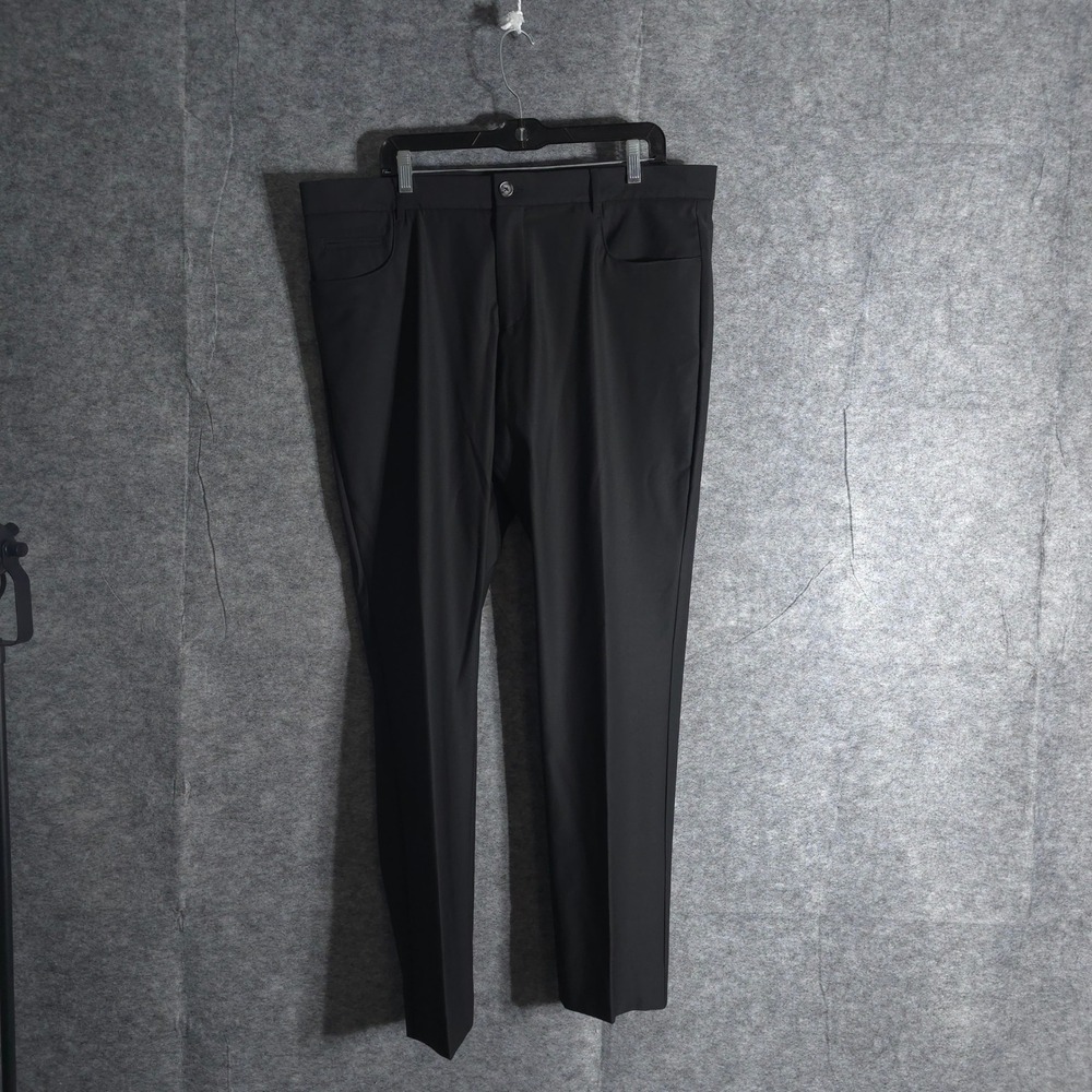 Bugatchi Men's Black Dress‎ Pants Size 38 Wool Blend Trousers Solid Designer
